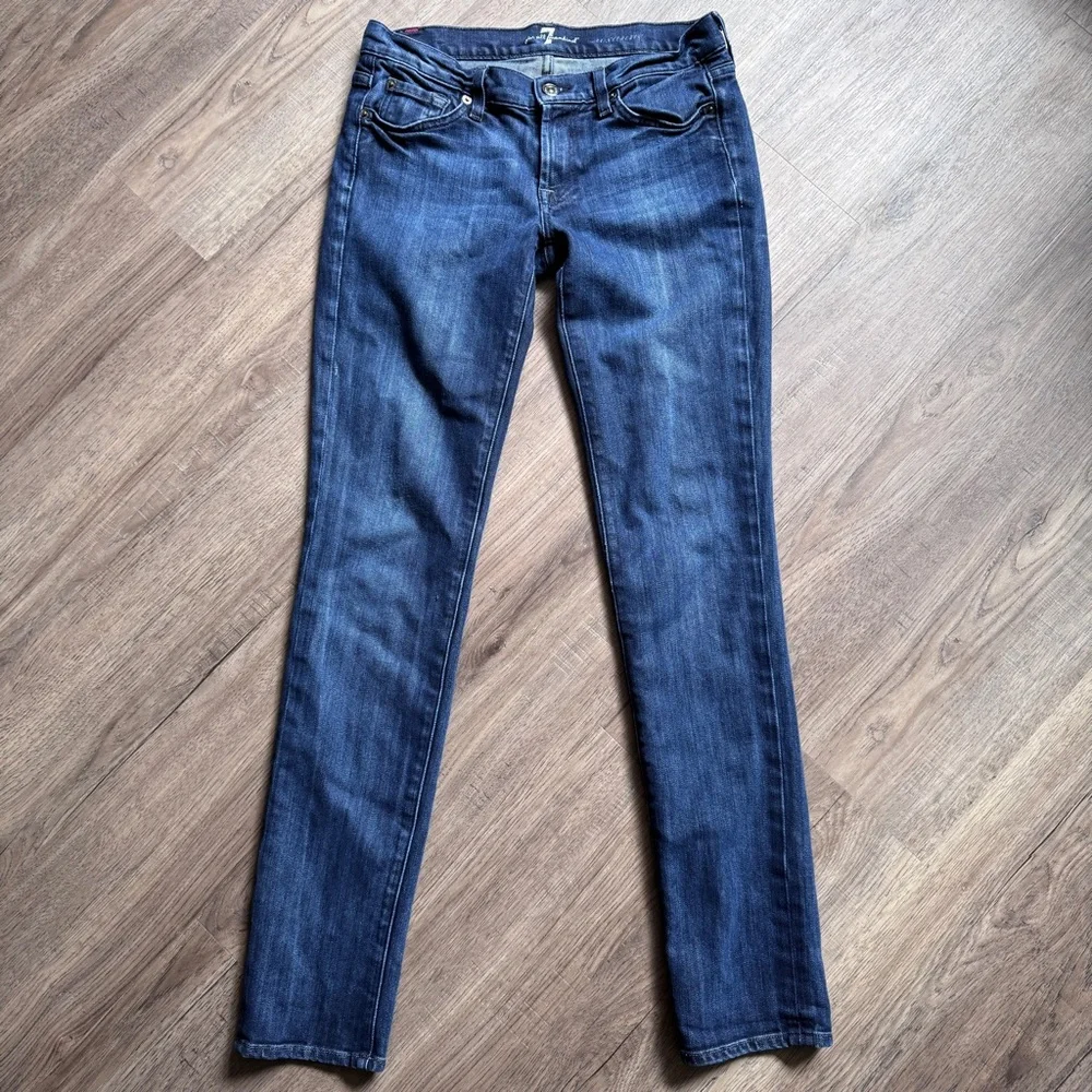 7 For All Mankind Roxanne Blue Jeans - Size 28 - Picture 1 of 16